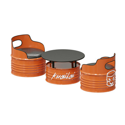 Ensemble de salle à manger rond 27,56 po Kanerva