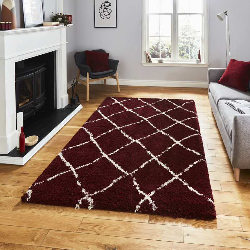 Glynis area rug Machine Woven Rectangle Red, Rectangle 200 x 290cm
