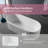 67" x 34" Freestanding Soaking Solid Surface Bathtub Stone Resin with Overflow and Pop-up Drain, Matte White