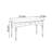 Dark Brown Solid Wood Three-drawer Writing Desk