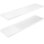 2-Piece Outdoor Storage Rack, Horizontal Shelves for Outdoor Sheds White