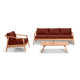 Elswick Teak 4 - Person Patio Conversation Sets with Cushions