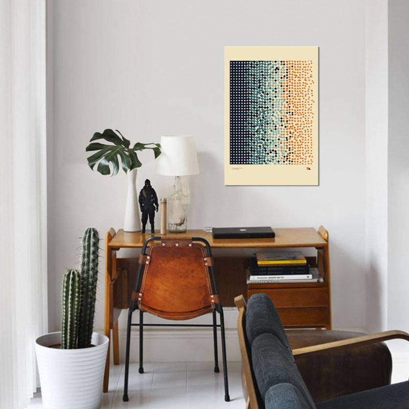 «Entropy», impression sur toile, H 26 po x l 18 po x P 1,5 po, Pas de tapis, Toile tendue
