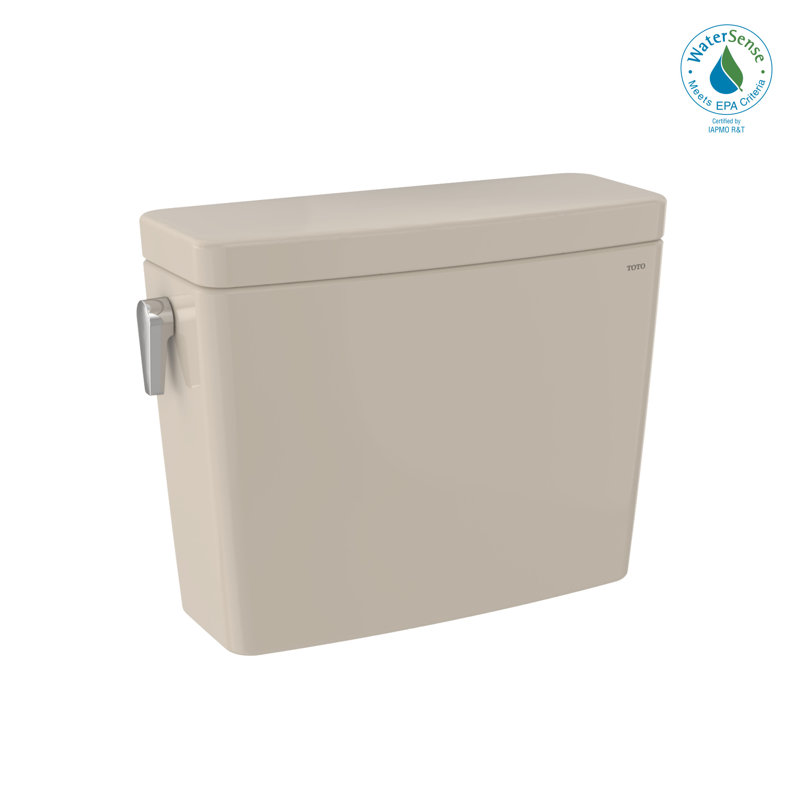 Réservoir de toilette allongé deux pièces à double chasse 1,28 et 0,8 GPF TOTO® Drake® avec compatibilité WASHLET® + chasse d'eau automatique, os