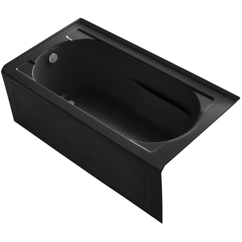 Devonshire 60" x 32" Soaking Bathtub, Biscuit, Left