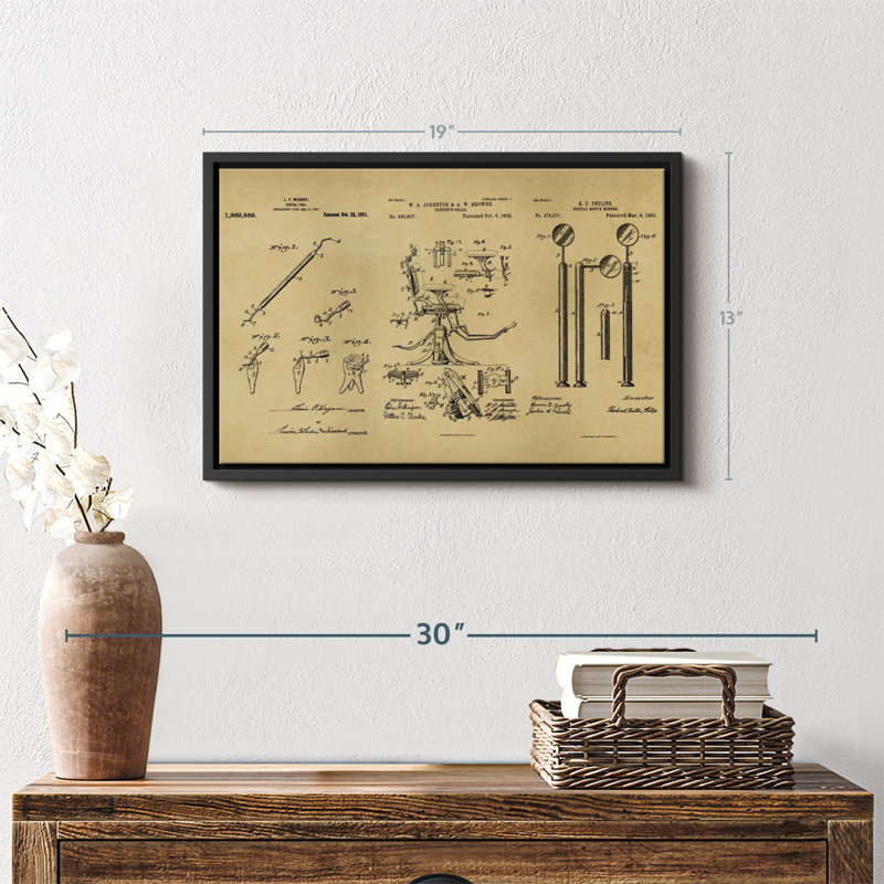 Brevet "Impression sur toile", H 13 po x l 19 po