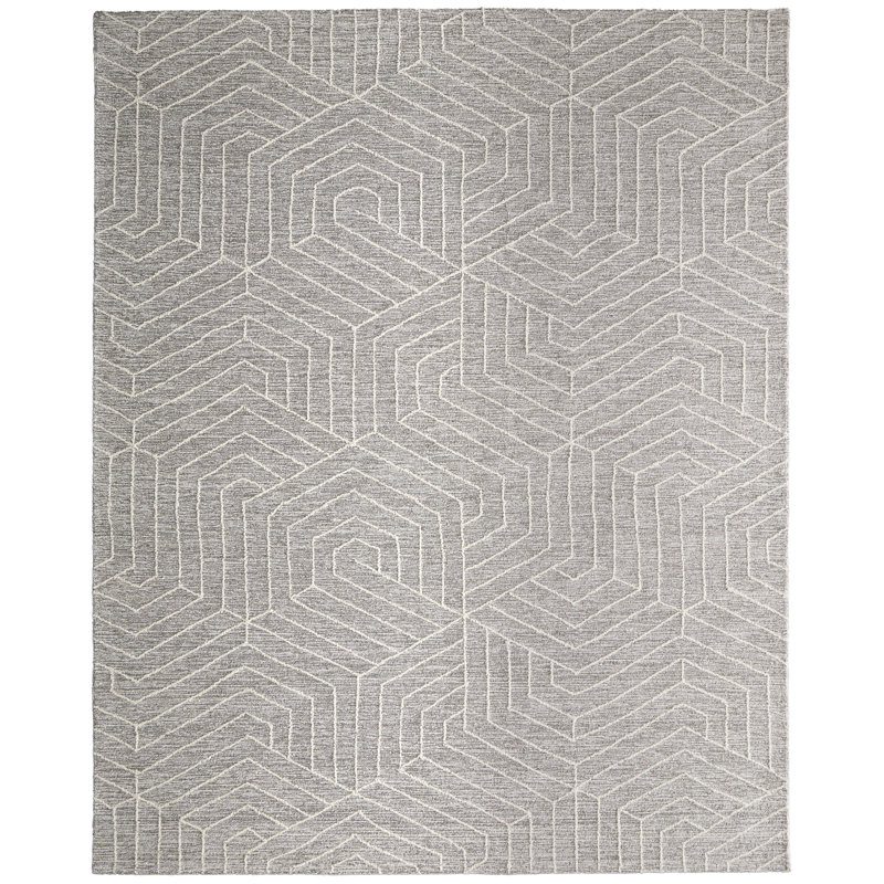 Tapis abstrait moderne Emerson, Rectangulaire 8 pi x 10 pi