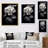 " Black White Hydrangea Blooming III "-701605367-701605371