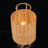 Rattan Lantern 1-Light table lamp