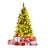 Pre-Lit Artificial Half National Christmas Tree With 8 Flash Modes