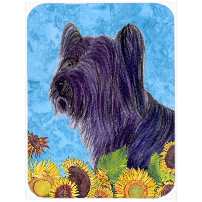 Planche à découper en verre east urban home skye terrier