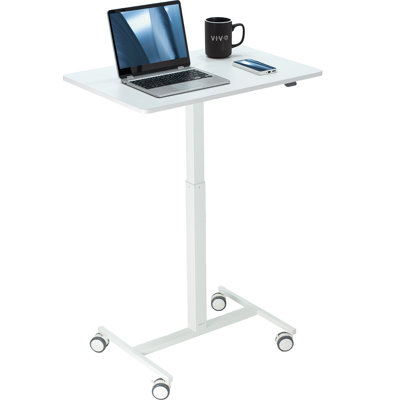 White 28" Pneumatic Mobile Workstation