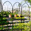 Paquet de 4 treillis de jardin en métal 78,7 "x 19,7" antirouille pour plantes grimpantes