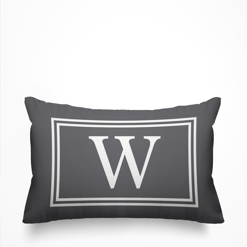 Coussin intérieur / extérieur imprimé monogramme