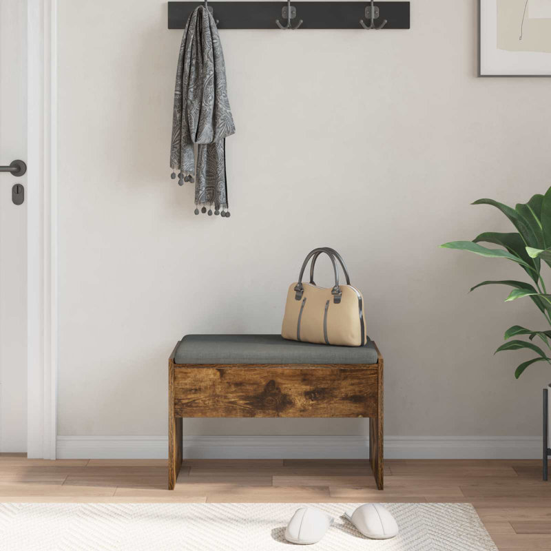 Bench, 40cm H x 63cm W x 38cm D, Smoked Oak