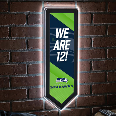 NFL LED Pennant Shaped Lighted Wall Sign
