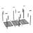 Maxxton 36'' W Steel Height -Adjustable Ceiling Mounted Rack-621558826