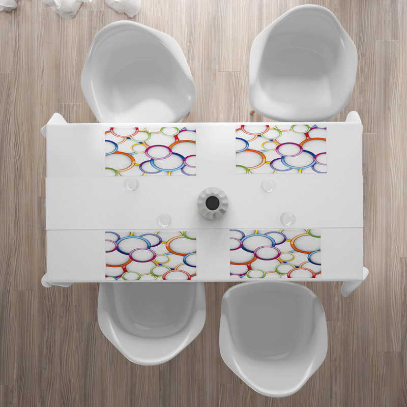 Polyester Geometric Rectangle Placemat