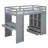 Leda Storage Loft Bed with Desk, Bookcase and LED Lights-2127575532-2127575534
