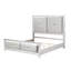 Arthik Silver Panel Bed With Tufted Headboard-1271644213