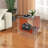 2 Tiers Acrylic Bedside Table With Open Storage Shelf-1640968038