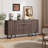 63" Mid Century Modern Sideboard Cabinet With 4 Doors & Drawers For Living Room, Kitchen-1774649028