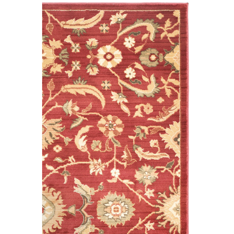 Tapis rouge / doré Christensen, Rectangle 9 pi 6 po x 13 pi