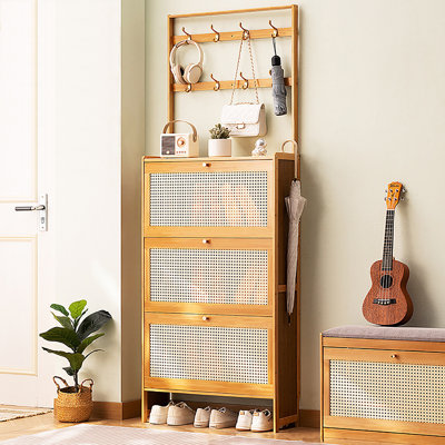 18 Pair Shoe Storage Cabinet