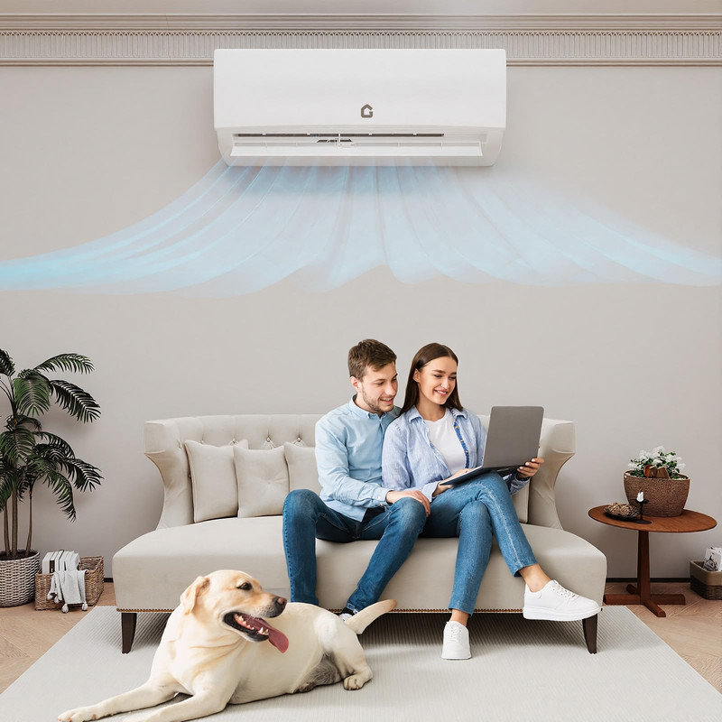 Dual Zone 18K BTU Mini Split Air Conditioner and Heater. 9.000 + 12.000 BTU System with 24 SEER2 Rating. WiFi Smart Control. Sleep Mode Timer.   Certified. 230V Whole House Climate Control