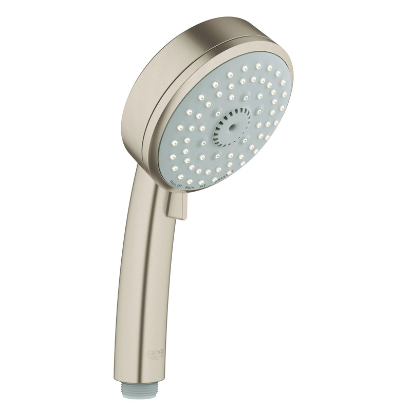 Pomme de douche à main Tempesta® Rain avec buses SpeedClean, Nickel brossé