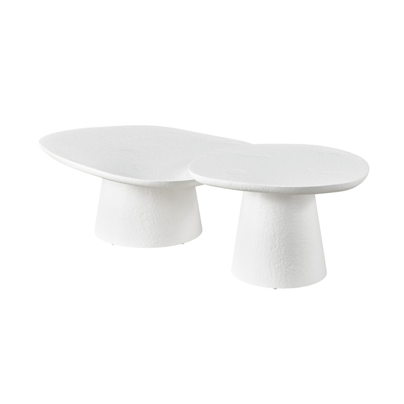 Concrete Solid 2 Nesting Tables