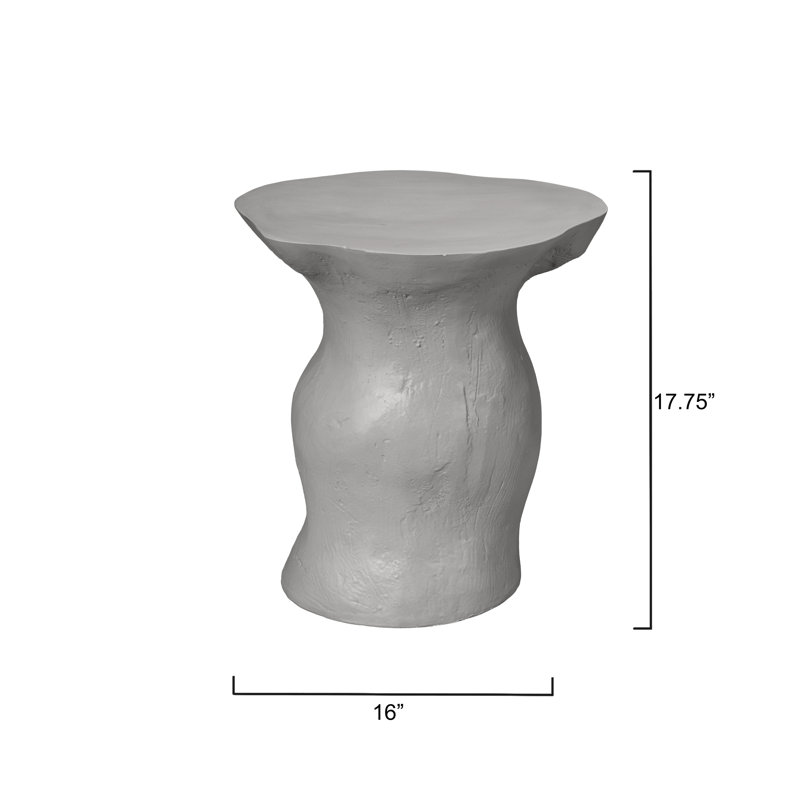 Sculpt End Table, Cement Rustic