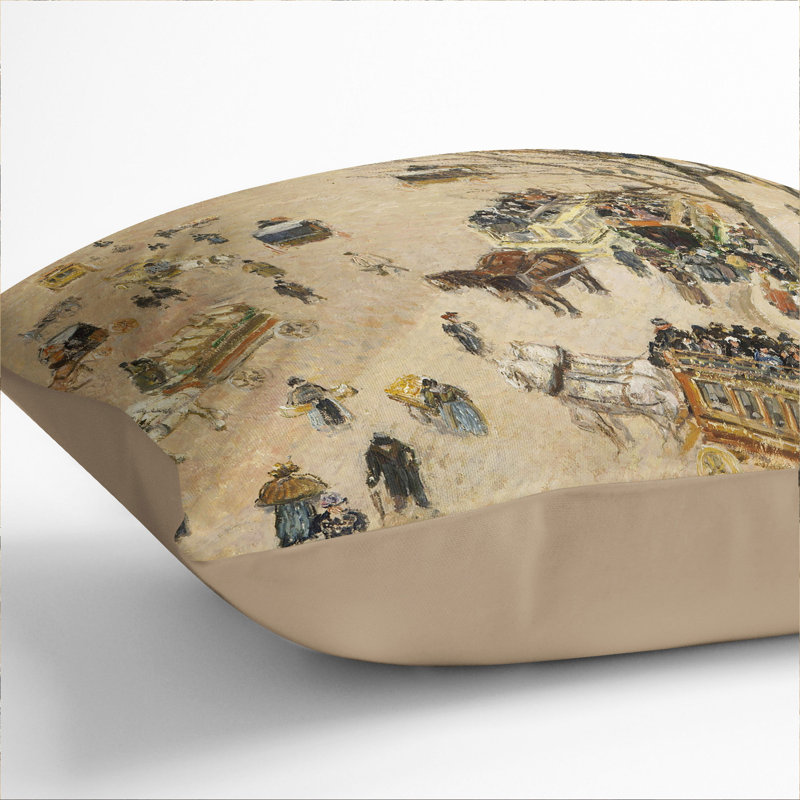 Theatre Place Scatter Cushion, 40cm H x 40cm W x 15cm D, Stone