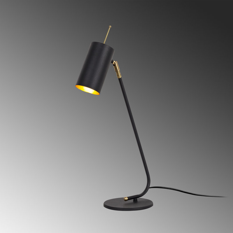 Metal Desk Lamp, Black/Gold