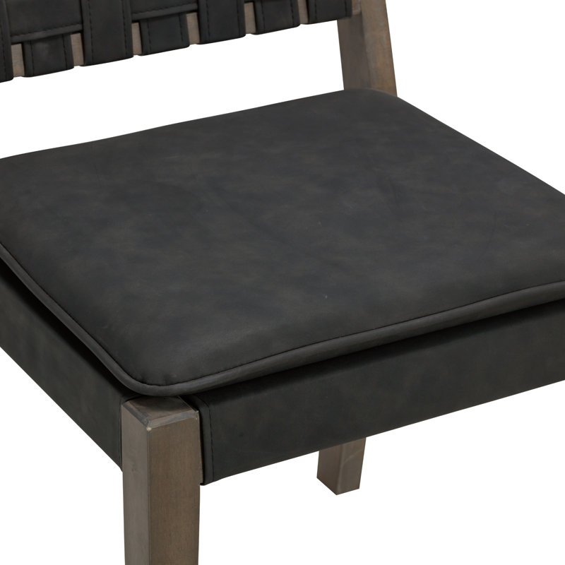 Cohen Natural Brown Faux Leather Upholstered Side Chair Set
