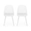 Chaises d'extérieur en polypropylène blanc-312688943