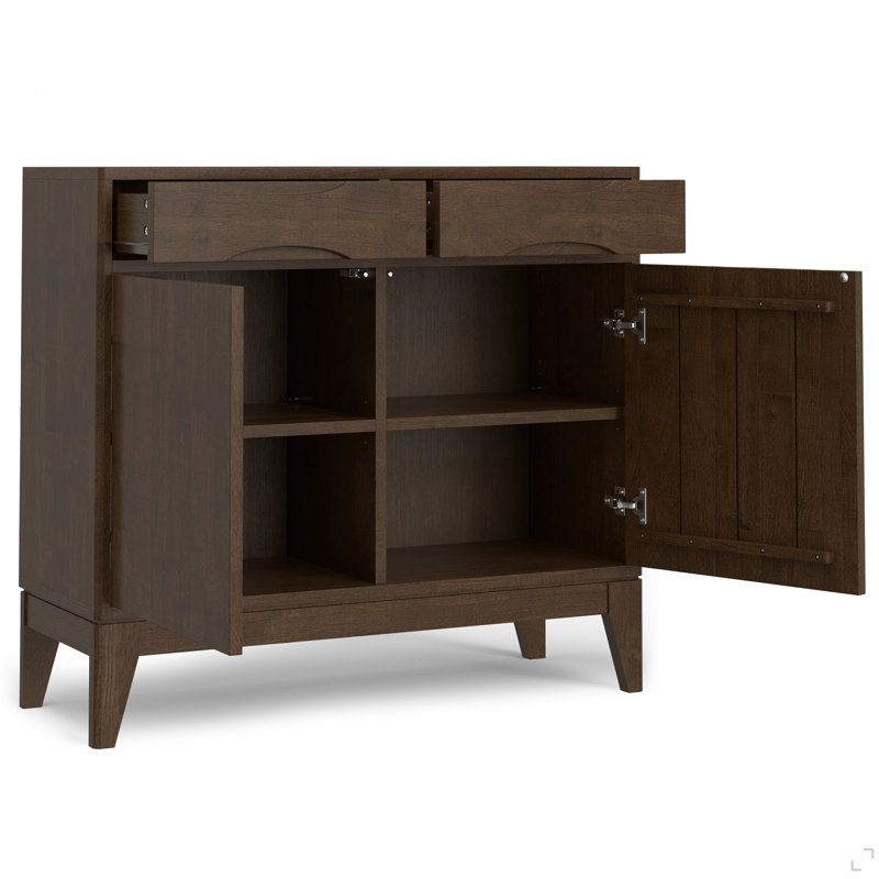 Armoire de rangement en bois massif Harper de 40 po de large Harper