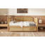 Lit de jour simple en rotin avec lit gigogne simple