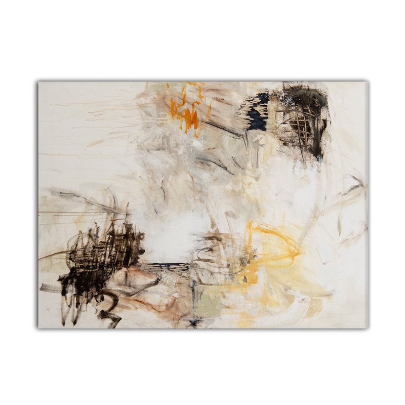 Remaining Neutral Print by Patricia Schwimmer, 30" H x 40" W x 1.5" D, Wrapped Canvas