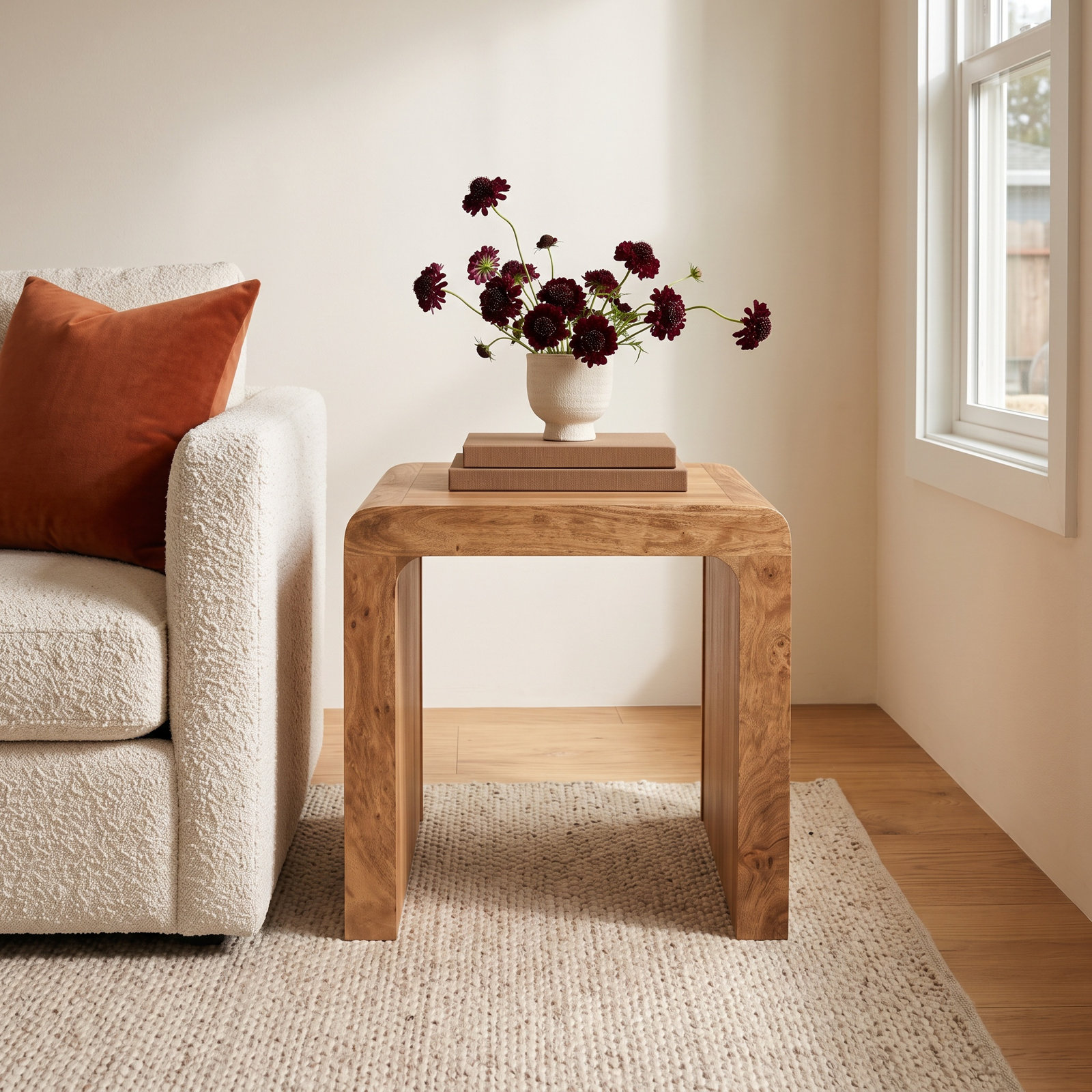 Runi Mango End Table, Natural