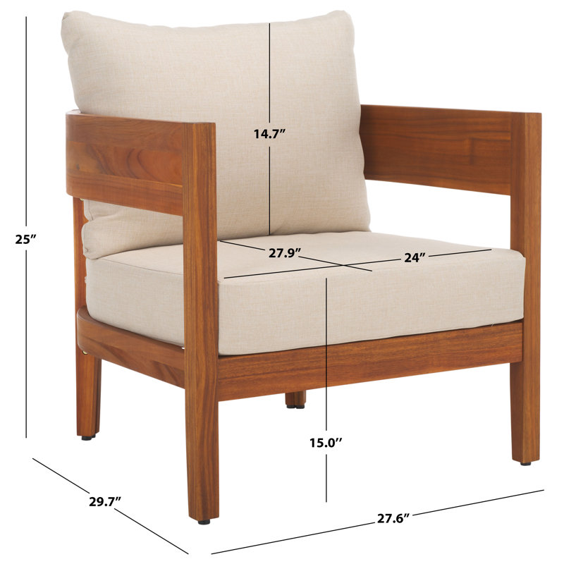 Ensemble de 2 chaises de patio Kaiiden, Natural/Tuape