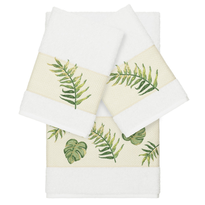 Ensemble de serviettes 3 pièces Zoe, Blanc