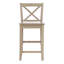 Fairbairn X Back Stool with Sold Wood Frame-46030225-98537533