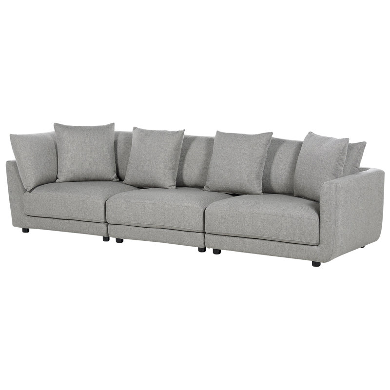 Nezovich 3 Seater Sofa, Light Grey