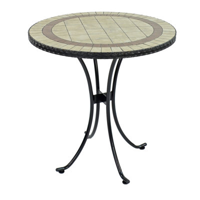 Henley Round Steel Outdoor Bistro Table
