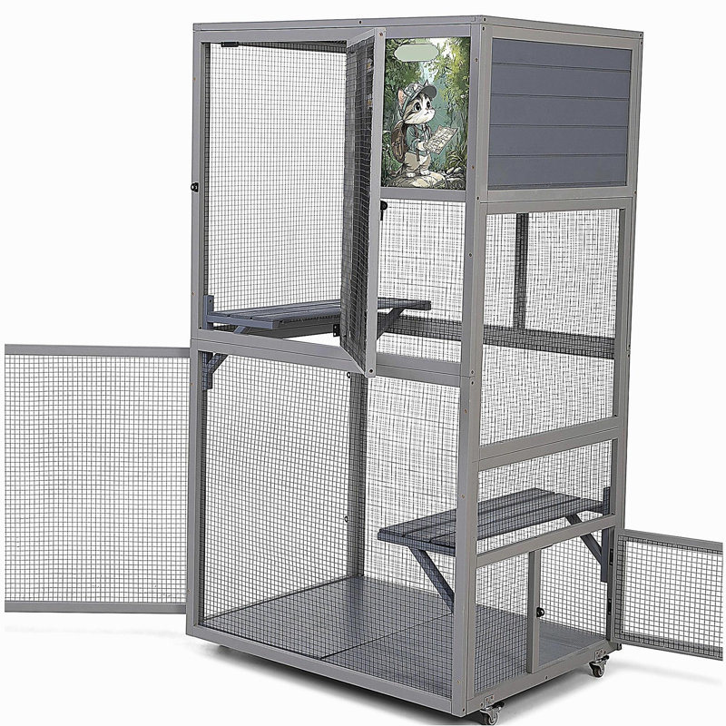 Enceinte d'extérieur pour chat Catio