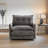 36.3" Chenille Rotatable Upholstered Sofa Chair With Side Pockets-905065913