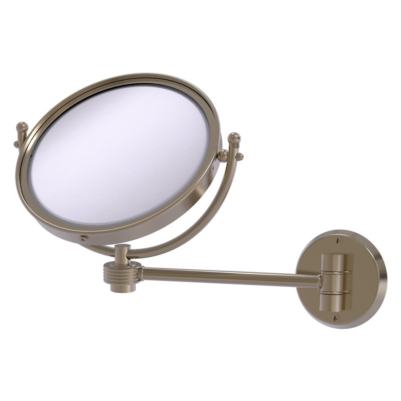 Metal Wall Mirror, Antique Pewter