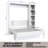 Easy-Lift Murphy Wall Bed with Bookshelf-2075734199-2067747455