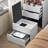 43.4"Makeup Vanity Table, Makeup Table With Large Mirror And 11 LED Light , Brightness Adjustable, Dressing Table Desk With 3 Drawers, Vanity Desk For Women